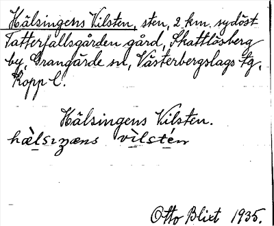 Bild på arkivkortet för arkivposten Hälsingens Vilsten