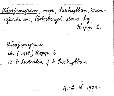 Bild på arkivkortet för arkivposten Hässjemyran