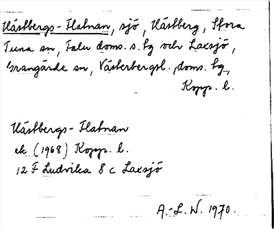Bild på arkivkortet för arkivposten Hästbergs-Flatnan