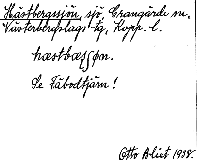 Bild på arkivkortet för arkivposten Hästbergssjön, se Fäbodtjärn