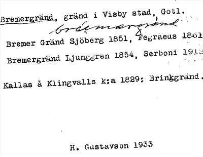 Bild på arkivkortet för arkivposten Bremergränd