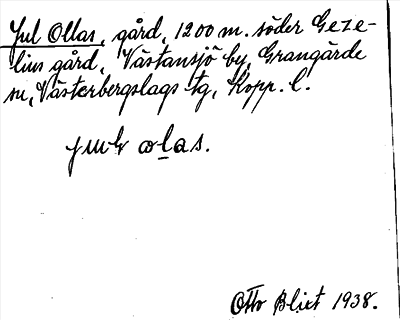 Bild på arkivkortet för arkivposten Jul Ollas