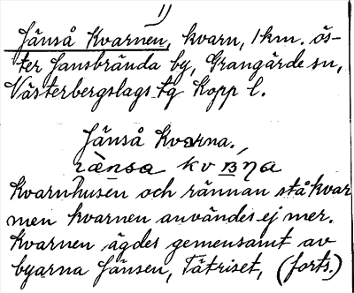 Bild på arkivkortet för arkivposten Jänså Kvarnen