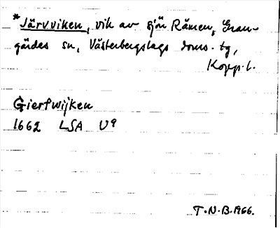 Bild på arkivkortet för arkivposten *Järvviken