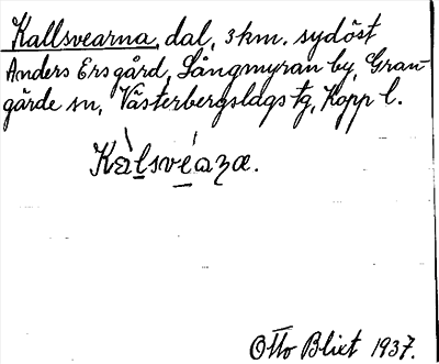 Bild på arkivkortet för arkivposten Kallsvearna