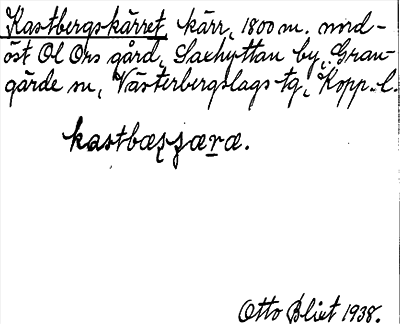 Bild på arkivkortet för arkivposten Kastbergskärret