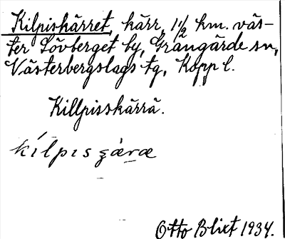 Bild på arkivkortet för arkivposten Kilpiskärret