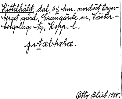 Bild på arkivkortet för arkivposten Kittelhålet
