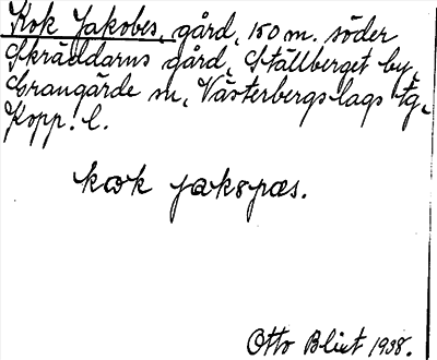 Bild på arkivkortet för arkivposten Kok Jakobes