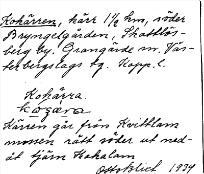 Bild på arkivkortet för arkivposten Kokärren