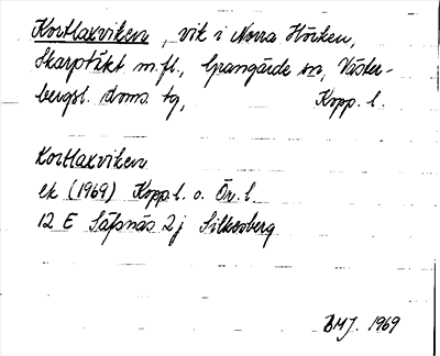 Bild på arkivkortet för arkivposten Kortlaxviken