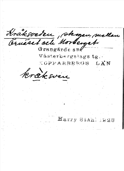 Bild på arkivkortet för arkivposten Kråksveden