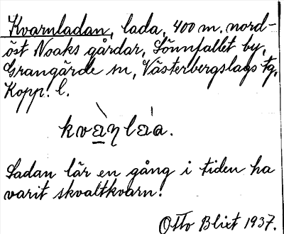 Bild på arkivkortet för arkivposten Kvarnladan