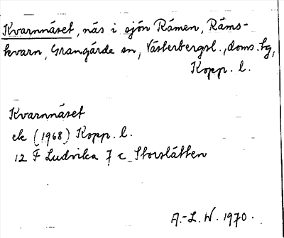 Bild på arkivkortet för arkivposten Kvarnnäset