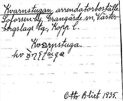 Bild på arkivkortet för arkivposten Kvarnstugan