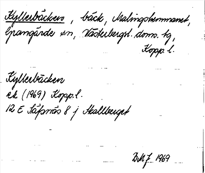 Bild på arkivkortet för arkivposten Kyllerbäcken
