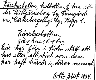 Bild på arkivkortet för arkivposten Kärrhusbotten