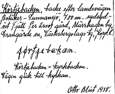 Bild på arkivkortet för arkivposten Körtjebacken