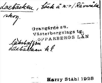Bild på arkivkortet för arkivposten Laxbäcken