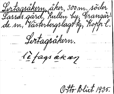 Bild på arkivkortet för arkivposten Lertagsåkern