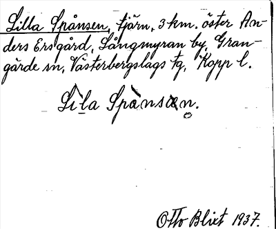 Bild på arkivkortet för arkivposten Lilla Spånsen