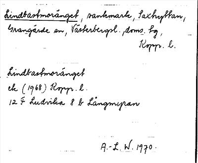 Bild på arkivkortet för arkivposten Lindbastmoränget