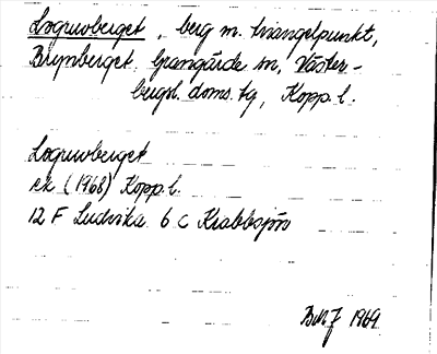 Bild på arkivkortet för arkivposten Logruvberget