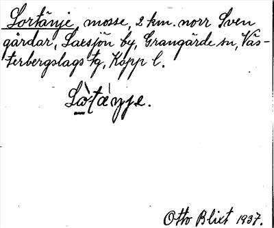 Bild på arkivkortet för arkivposten Lortänje