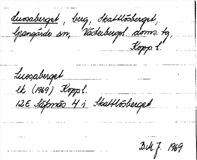 Bild på arkivkortet för arkivposten Luosaberget