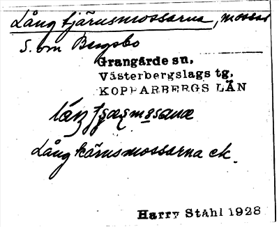 Bild på arkivkortet för arkivposten Långtjärnsmossarna
