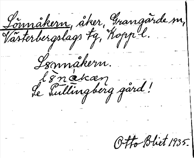 Bild på arkivkortet för arkivposten Lönnåkern, se Pullingberg gård
