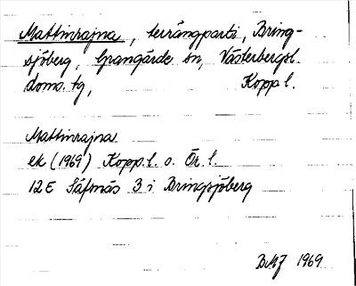 Bild på arkivkortet för arkivposten Mattinrajna