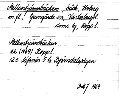 Bild på arkivkortet för arkivposten Mellantjärnsbäcken