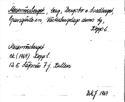 Bild på arkivkortet för arkivposten Messmörsberget
