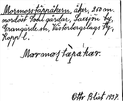 Bild på arkivkortet för arkivposten Mormors täppåkern