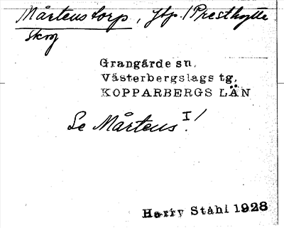 Bild på arkivkortet för arkivposten Mårtens torp