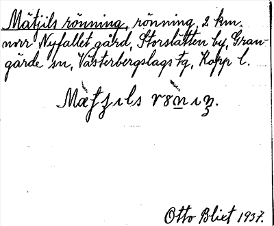 Bild på arkivkortet för arkivposten Mätjils rönning