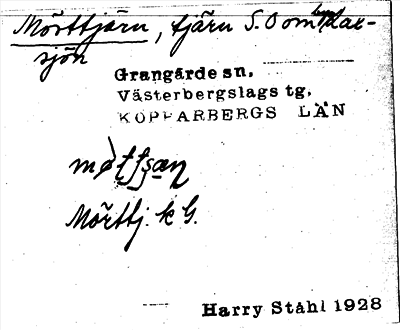 Bild på arkivkortet för arkivposten Mörttjärn