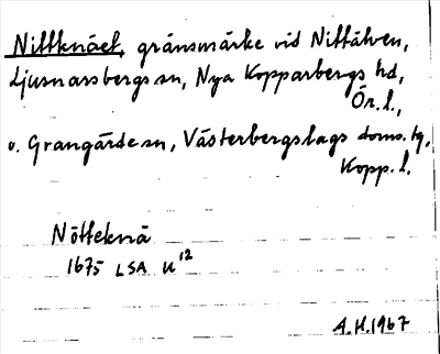 Bild på arkivkortet för arkivposten Nittknäet
