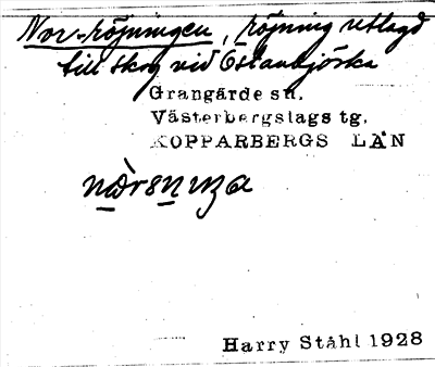Bild på arkivkortet för arkivposten Nor-röjningen