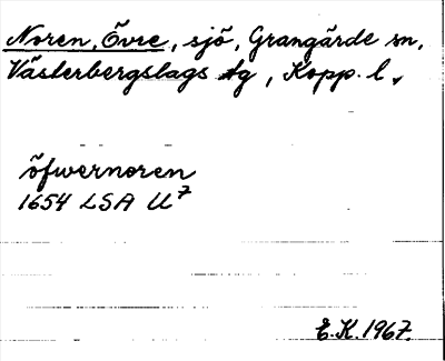 Bild på arkivkortet för arkivposten Noren, Övre
