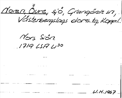 Bild på arkivkortet för arkivposten Noren, Övre