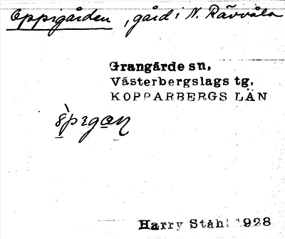Bild på arkivkortet för arkivposten Oppigården