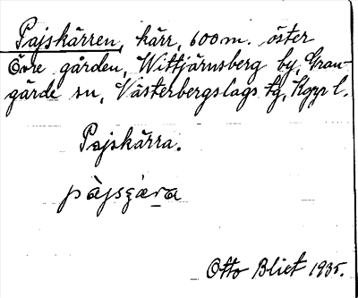 Bild på arkivkortet för arkivposten Pajskärren