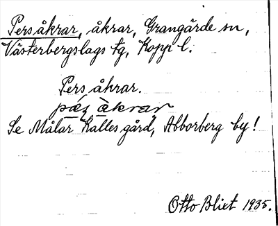 Bild på arkivkortet för arkivposten Pers åkrar, se Målar Kalles gård
