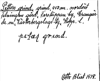 Bild på arkivkortet för arkivposten Petters grind
