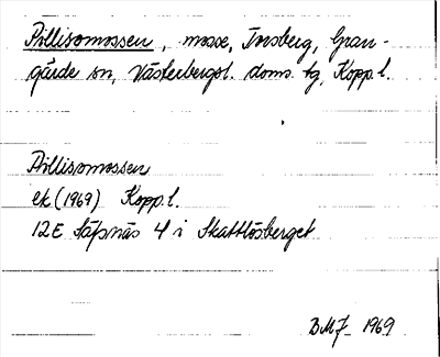 Bild på arkivkortet för arkivposten Pillisomossen