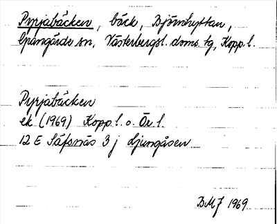 Bild på arkivkortet för arkivposten Pyrjabäcken