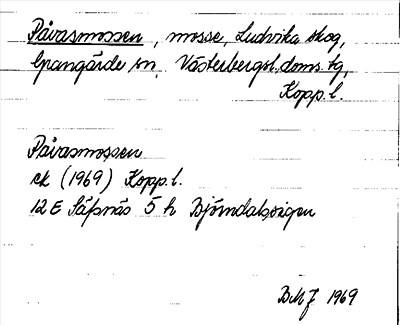 Bild på arkivkortet för arkivposten Påvasmossen