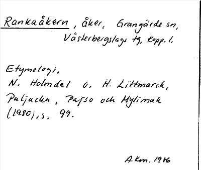 Bild på arkivkortet för arkivposten Rankaåkern